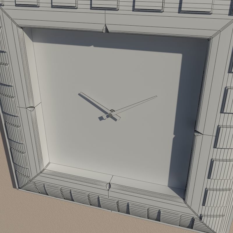 Wall clock 3D model_9