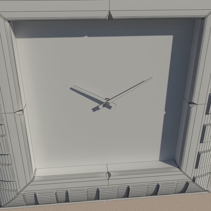 Wall clock 3D model_13