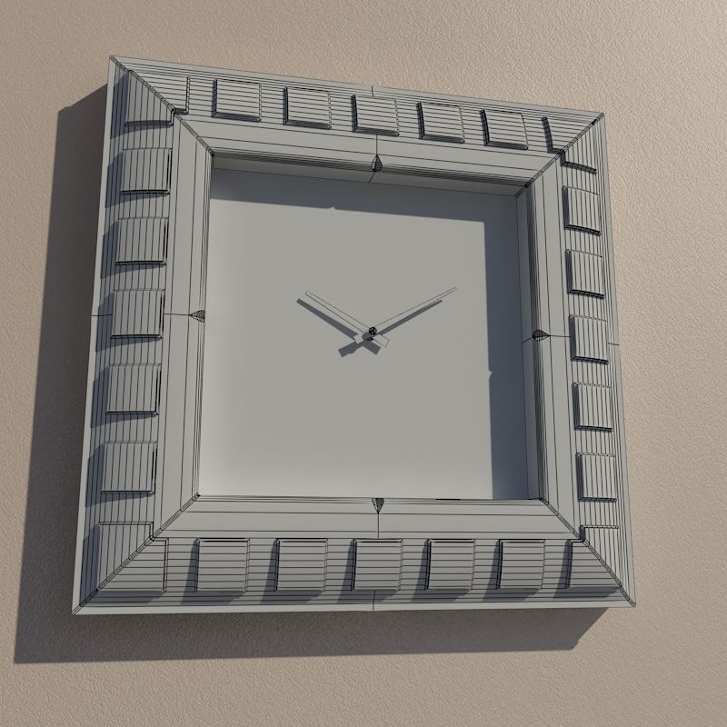 Wall clock 3D model_8
