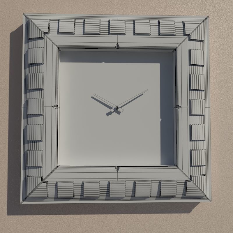 Wall clock 3D model_7