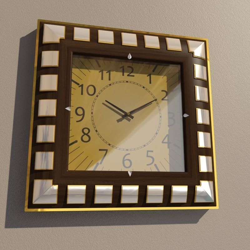 Wall clock 3D model_1