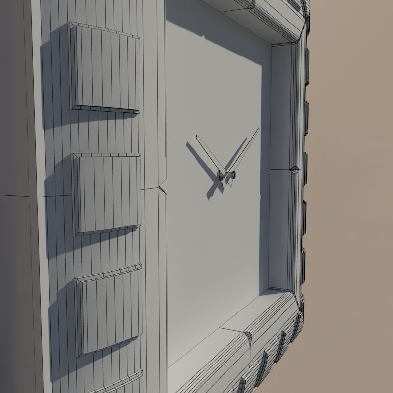 Wall clock 3D model_10