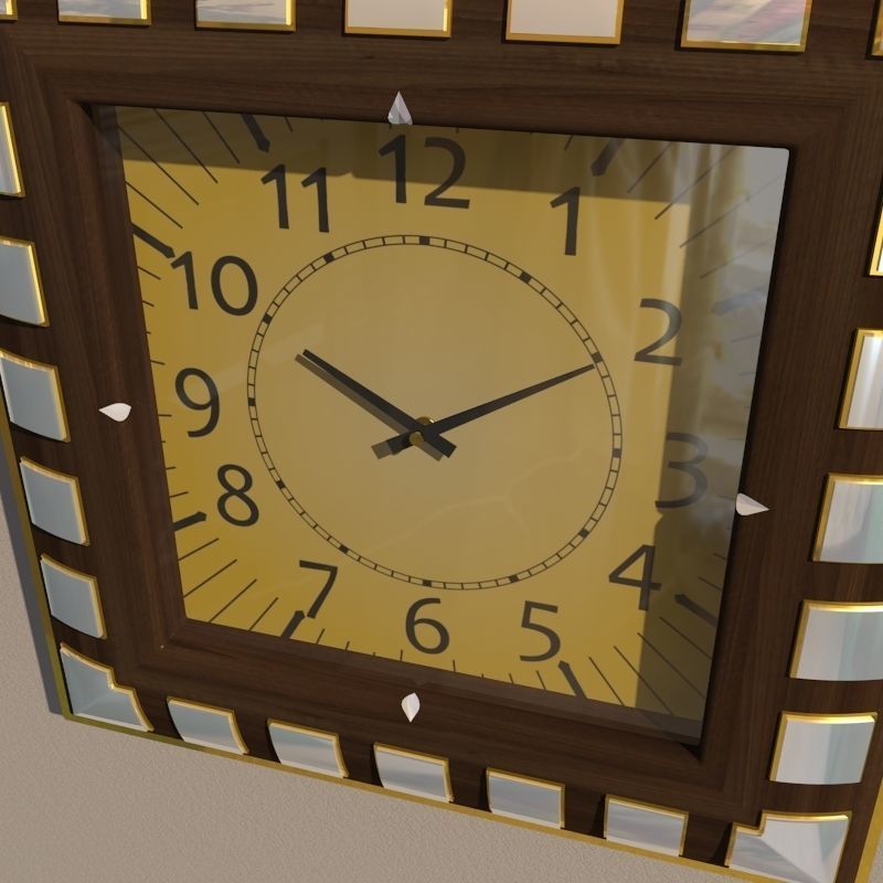Wall clock 3D model_2