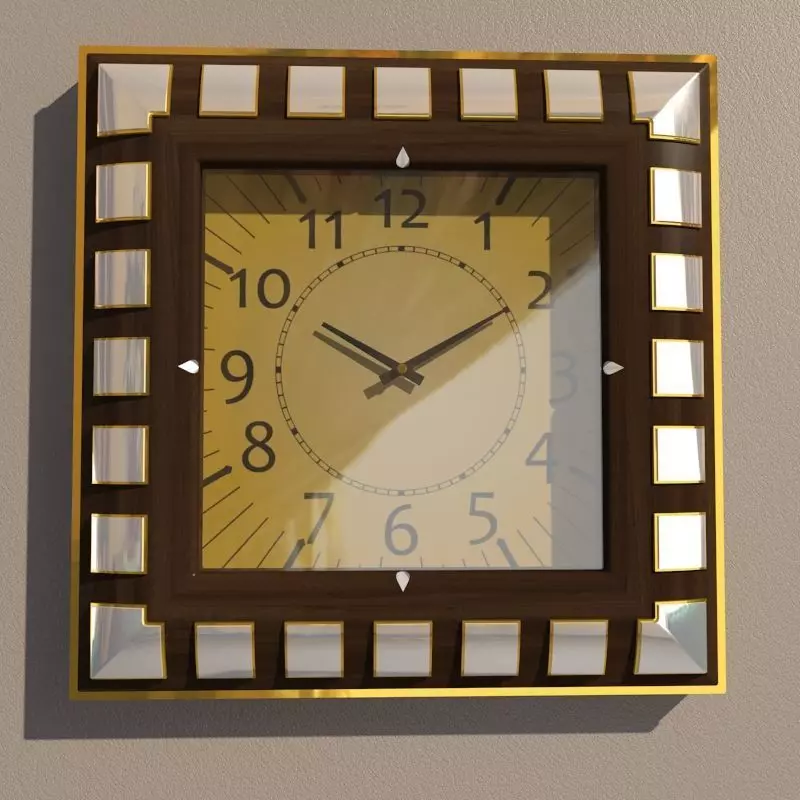 Wall clock 3D model_0
