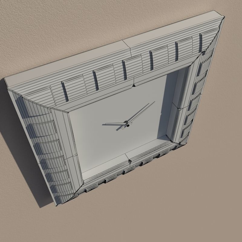 Wall clock 3D model_12