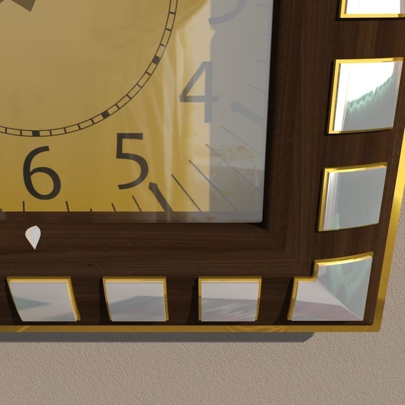 Wall clock 3D model_4