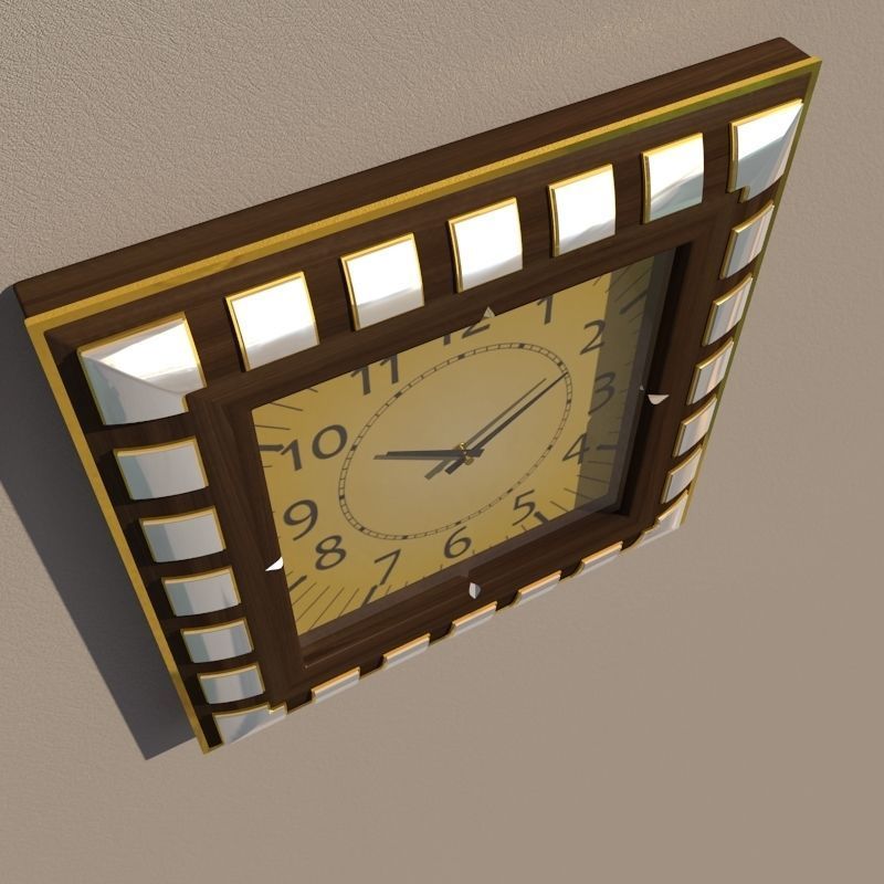 Wall clock 3D model_5