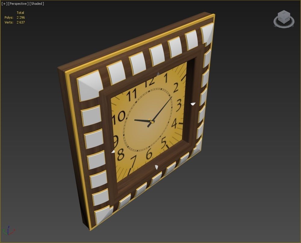 Wall clock 3D model_14