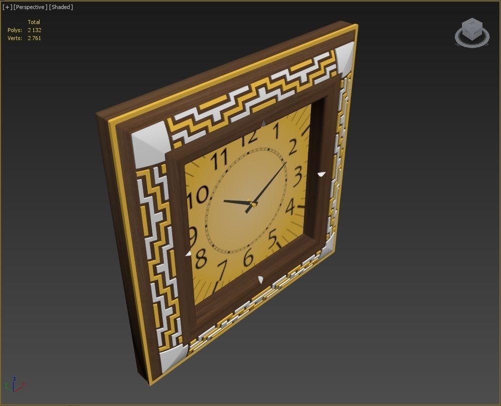 Wall clock 3D model_14