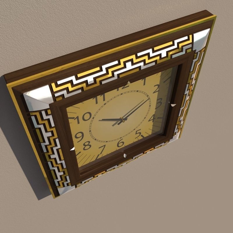 Wall clock 3D model_5