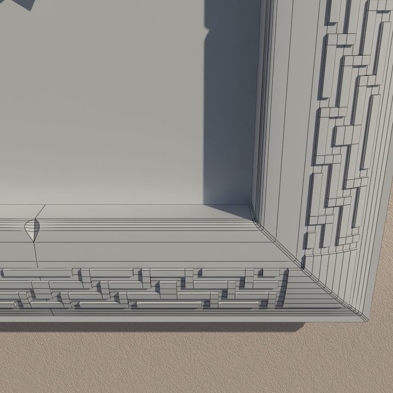 Wall clock 3D model_11