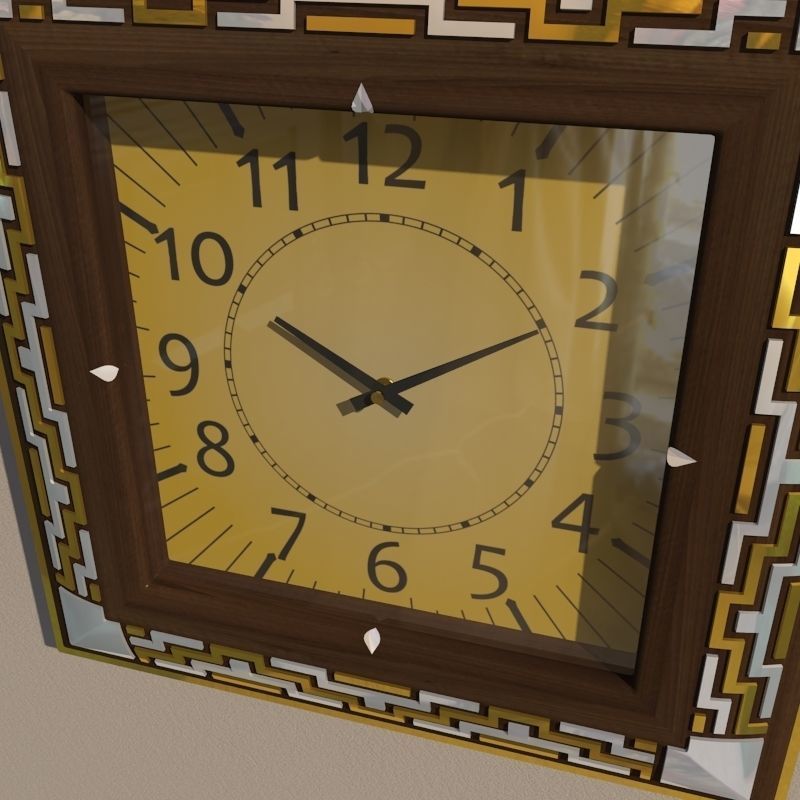 Wall clock 3D model_2