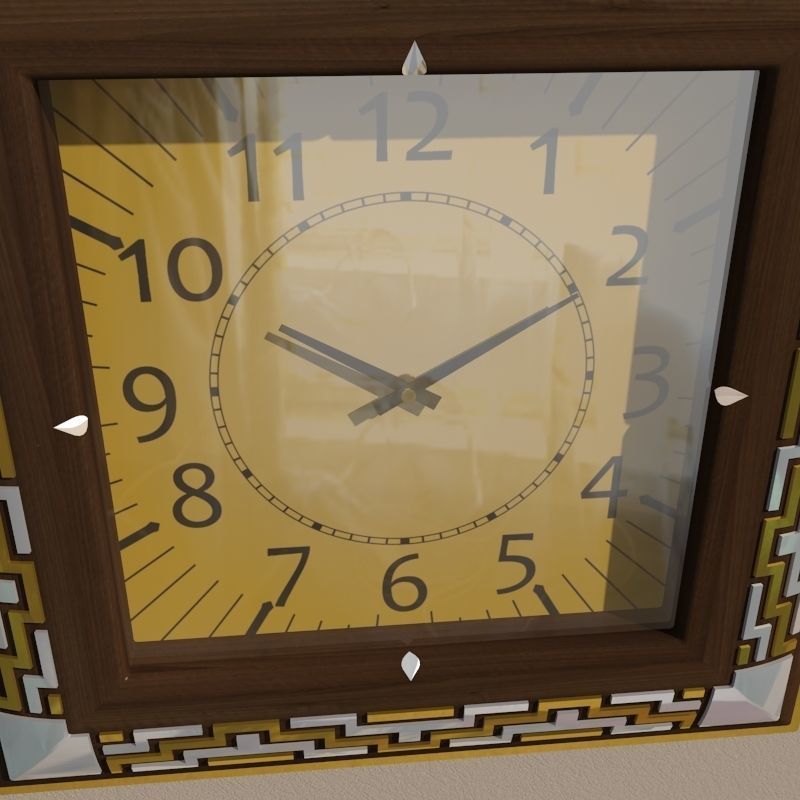 Wall clock 3D model_6