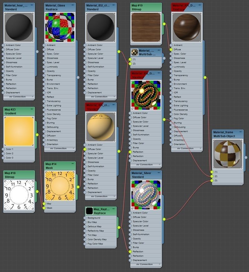 Wall clock 3D model_18