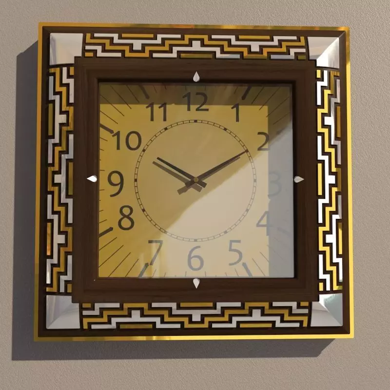 Wall clock 3D model_0