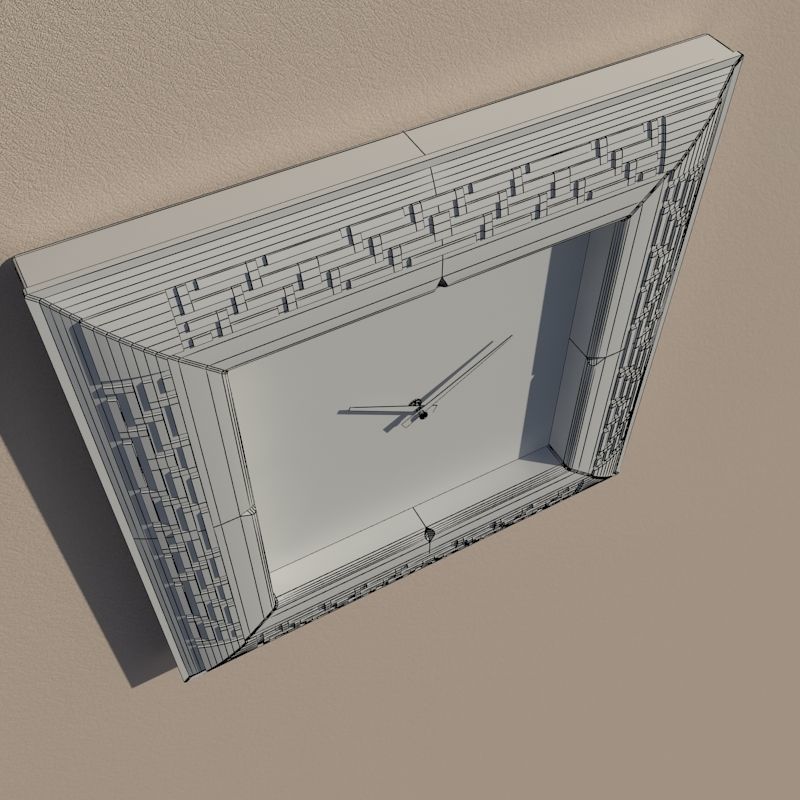 Wall clock 3D model_12
