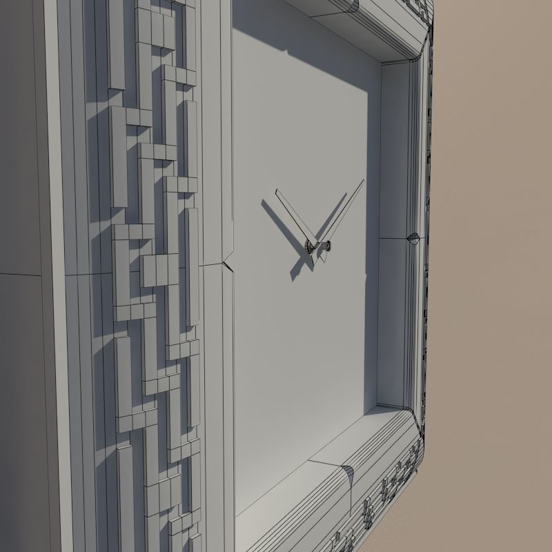 Wall clock 3D model_10