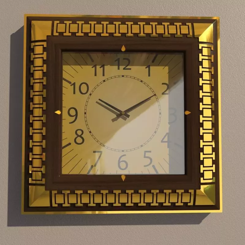 Wall clock 3D model