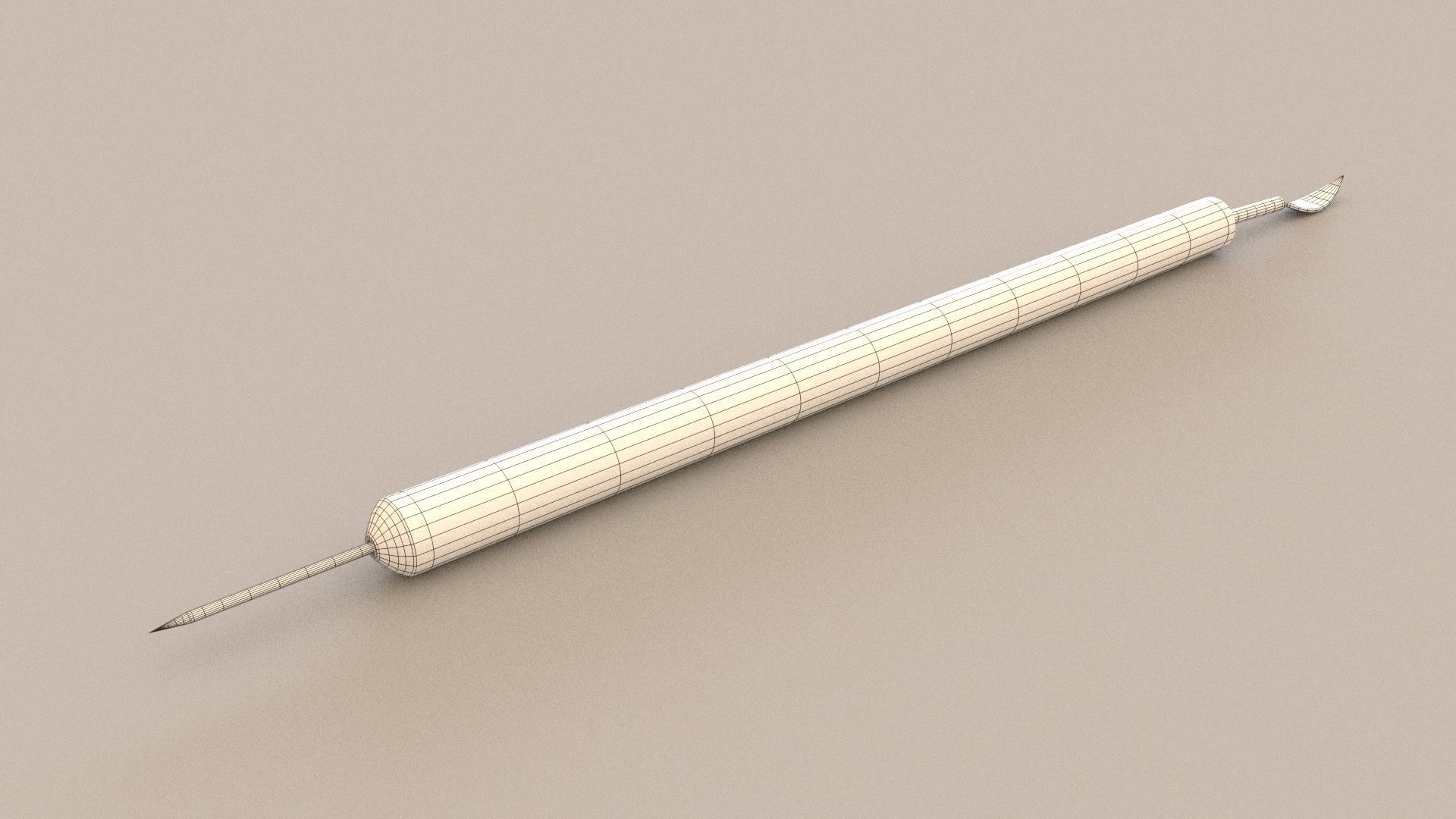 clay sculpture tools 2 3D Model Low-poly 3D model_5