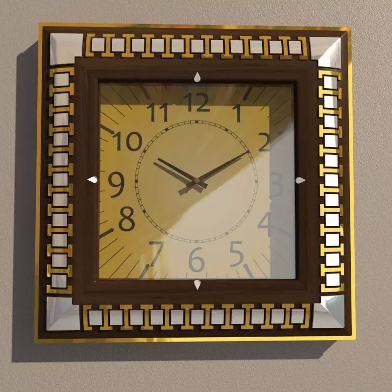 Wall clock 3D model