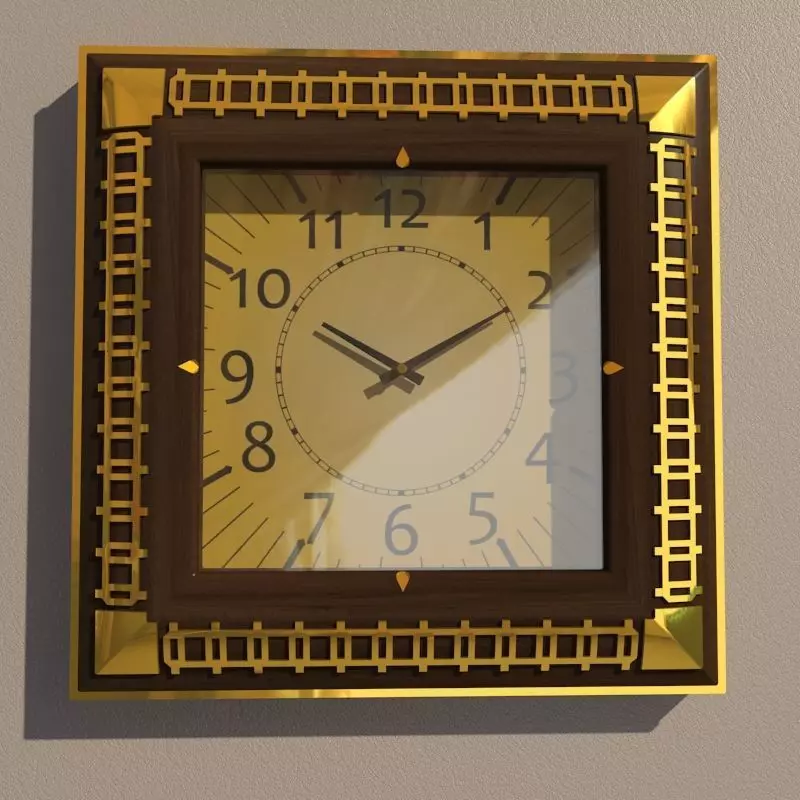 Wall clock 3D model