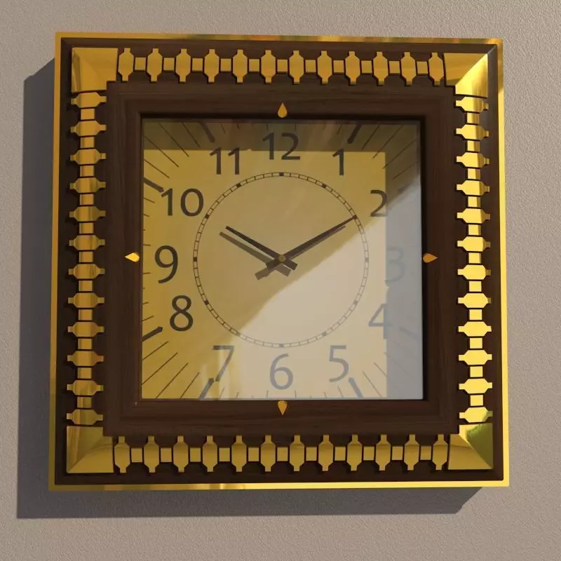 Wall clock 3D model