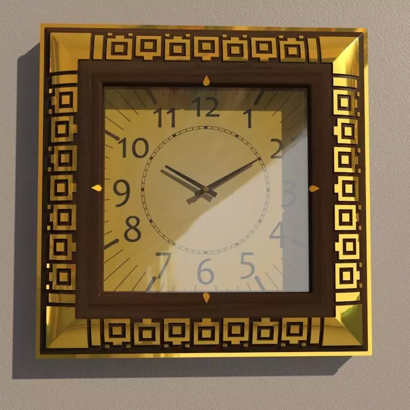 Wall clock 3D model