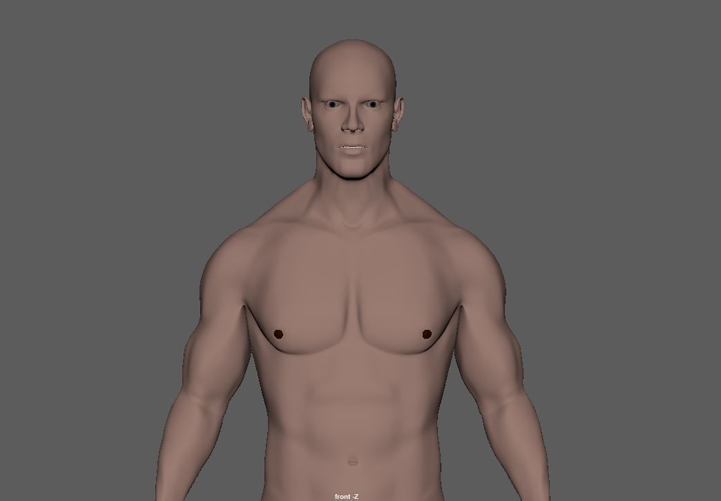 Male-3d model male mannequin 3D model_3