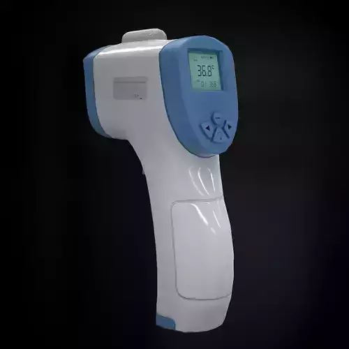 Infrared Thermometer Low-poly 3D model
