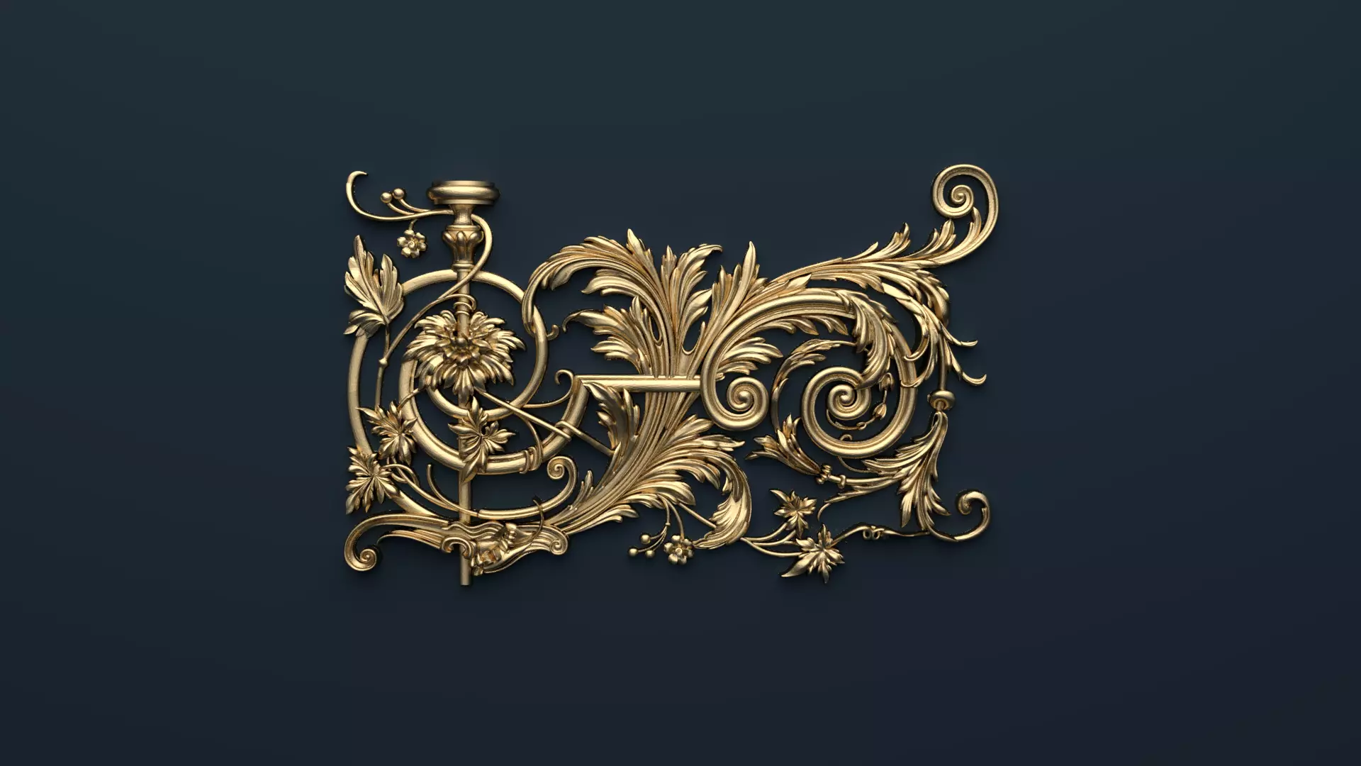 Classic decor ornament v-3D model05 3D model_0