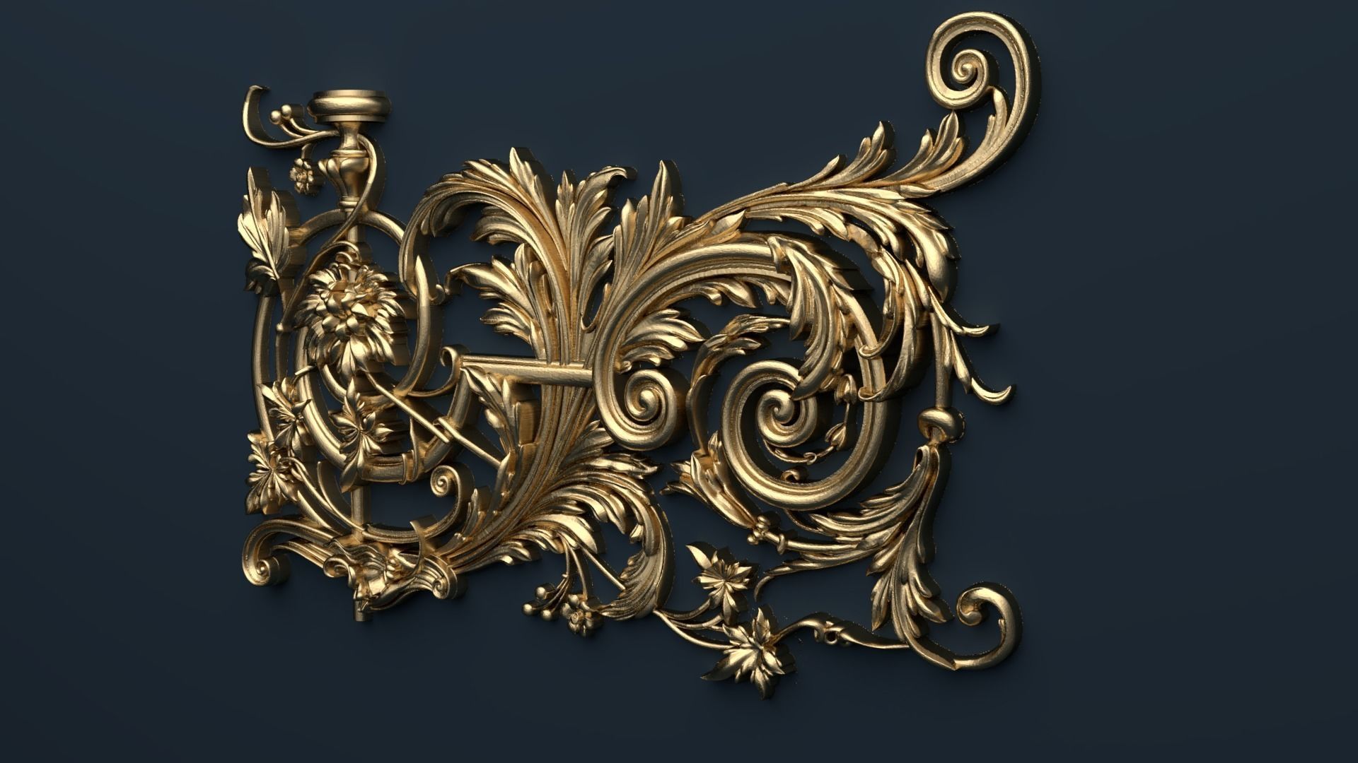 Classic decor ornament v-3D model05 3D model_1