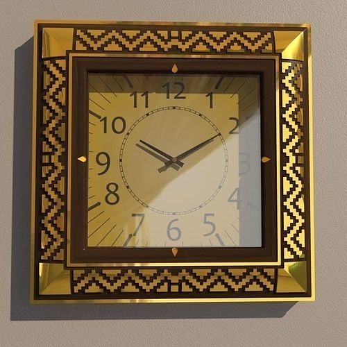 Wall clock 3D model