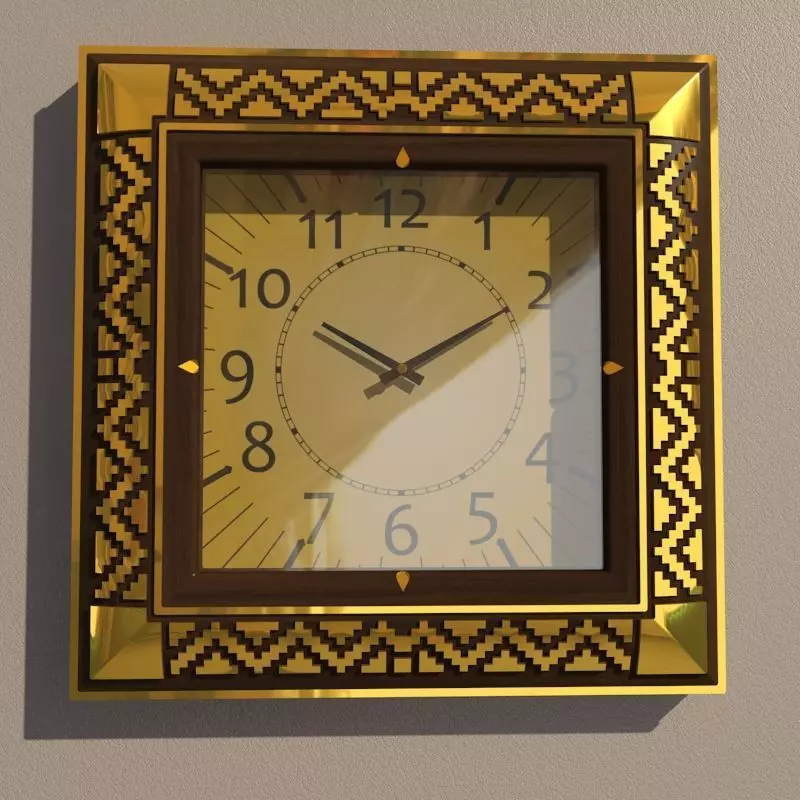 Wall clock 3D model