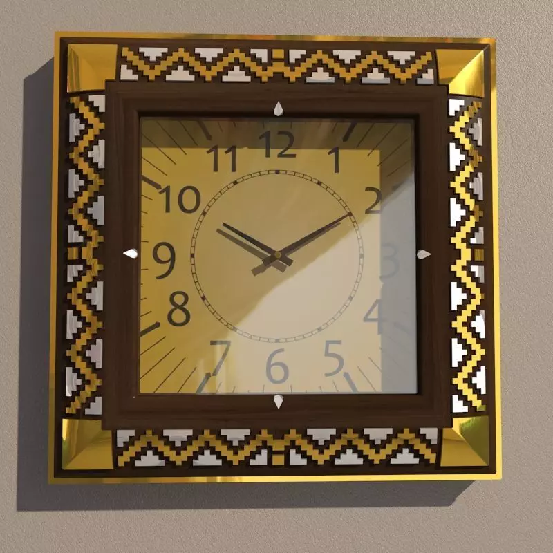 Wall clock 3D model