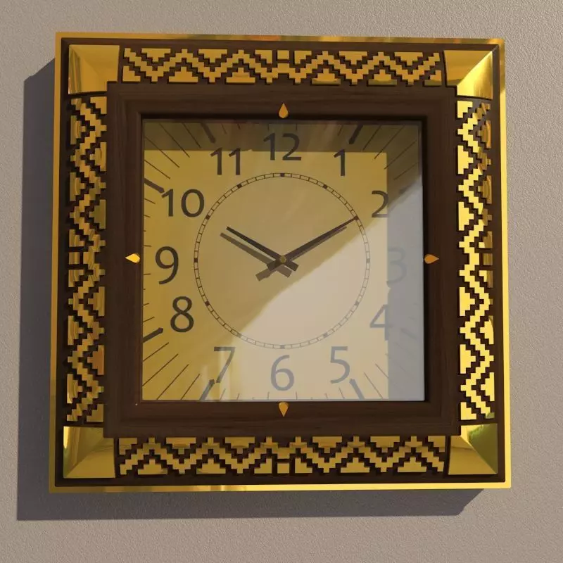 Wall clock 3D model