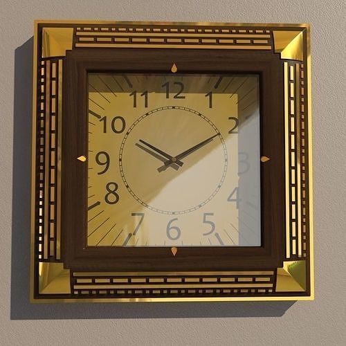 Wall clock 3D model