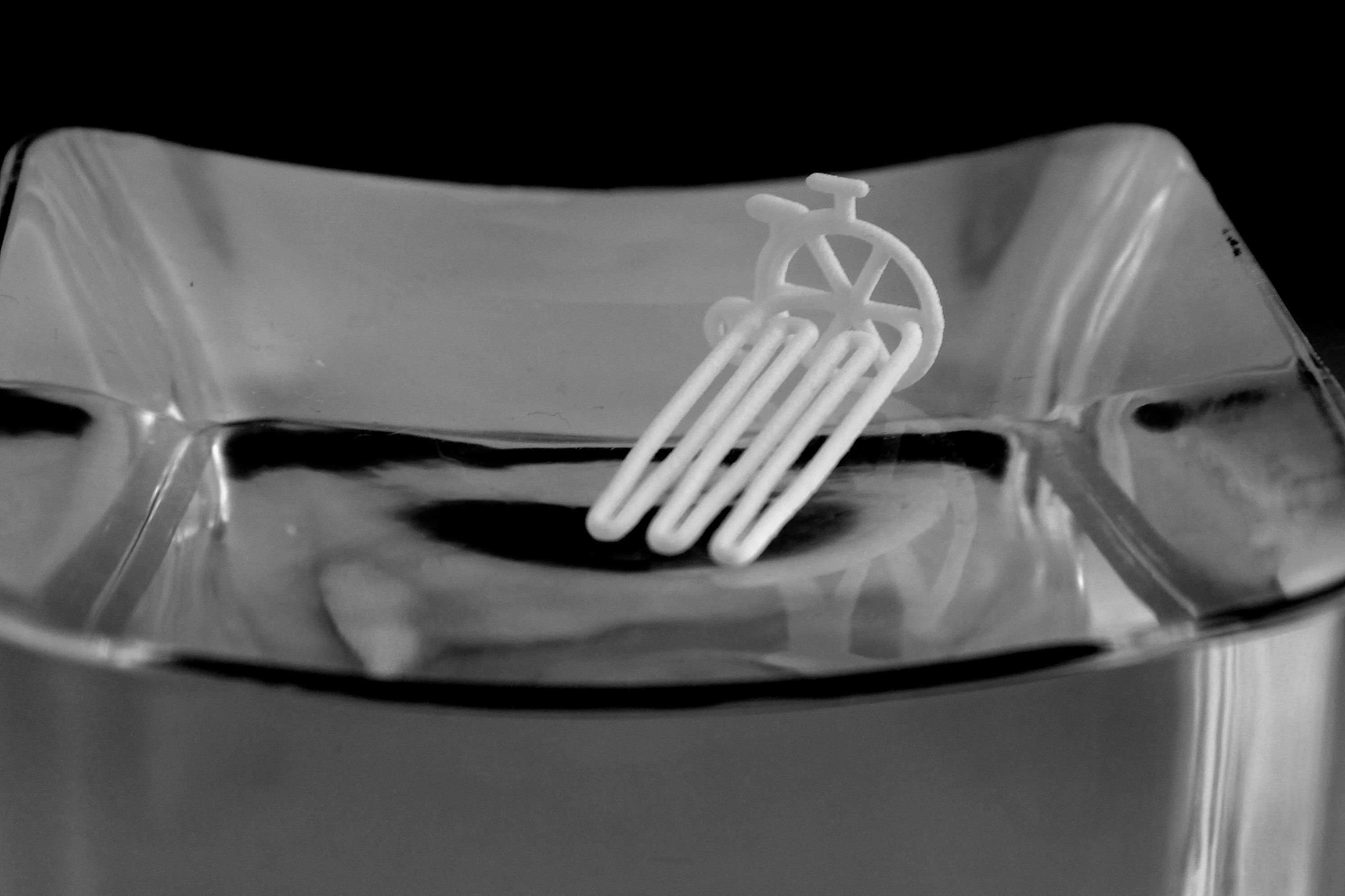 Old bike for beard - front wearing 3D print model_4