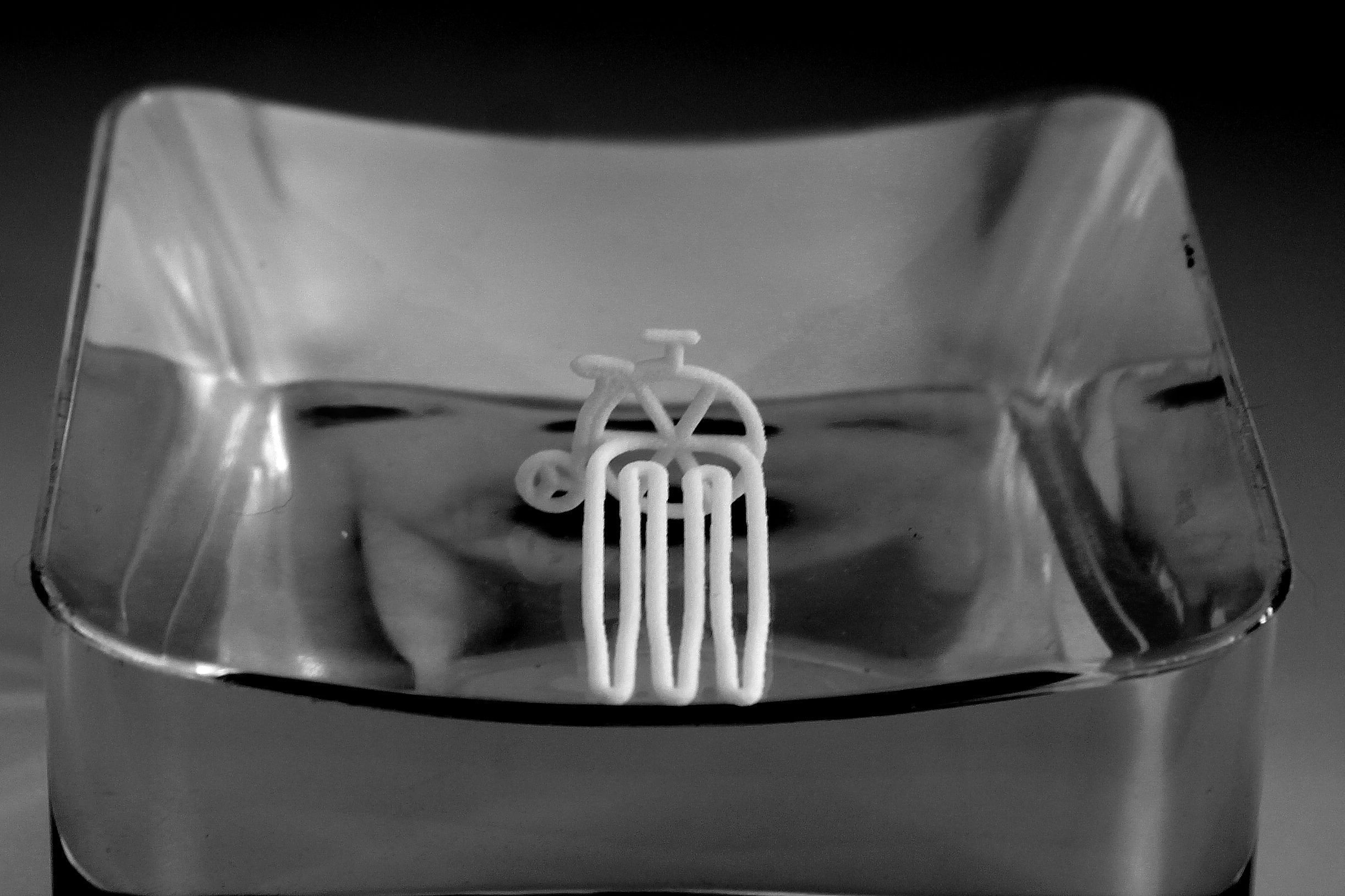 Old bike for beard - front wearing 3D print model_5