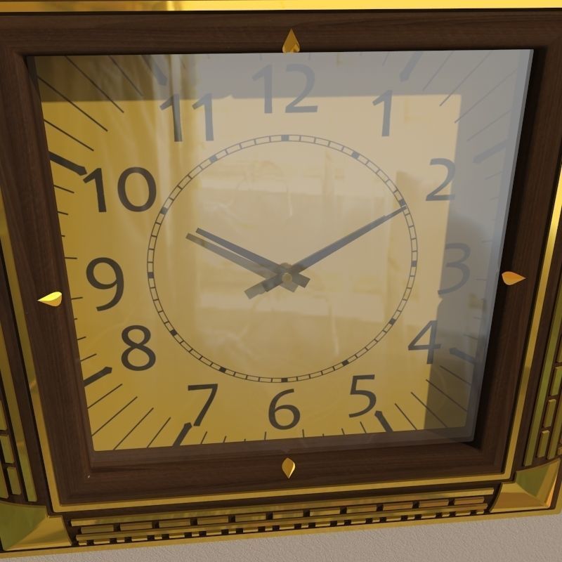 Wall clock 3D model_6