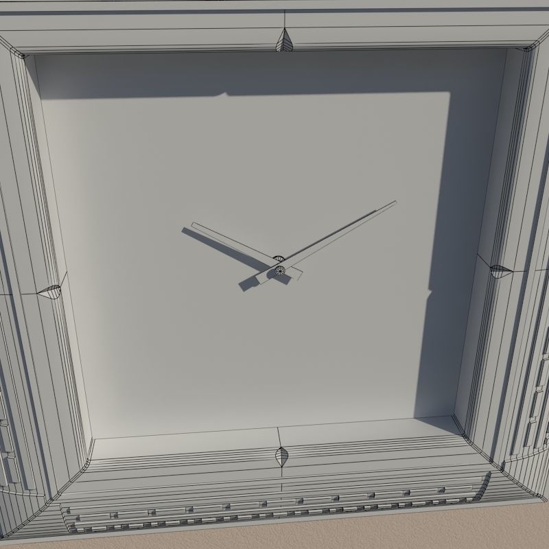 Wall clock 3D model_13