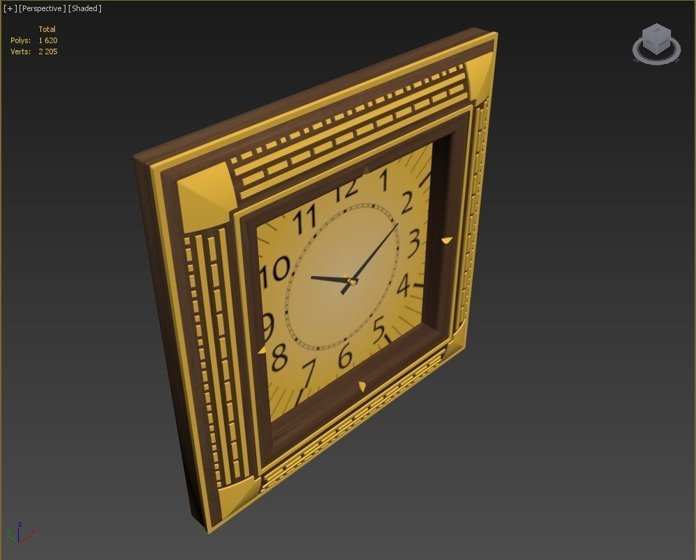 Wall clock 3D model_14