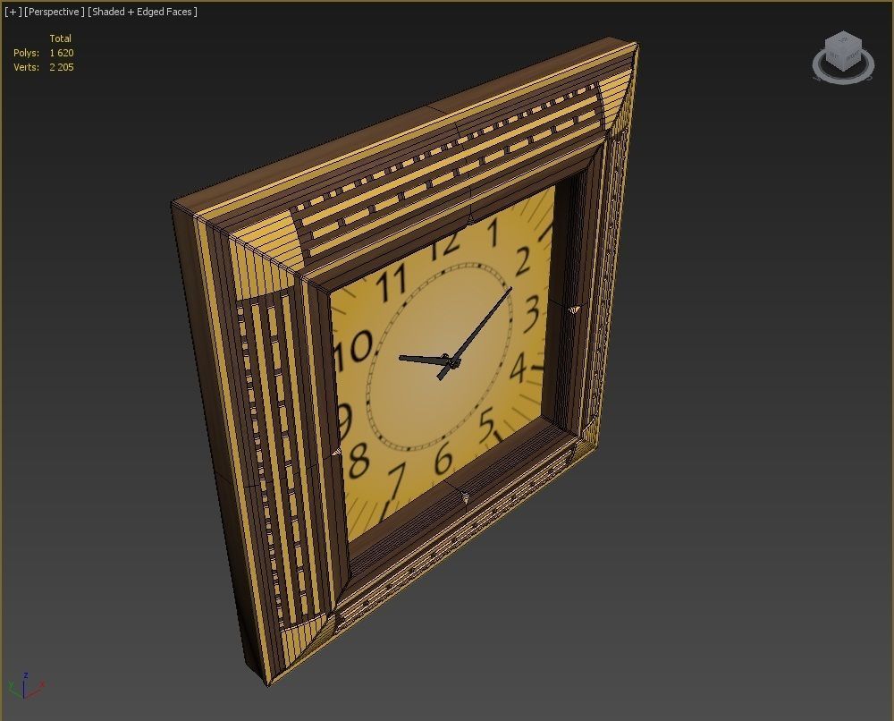 Wall clock 3D model_15