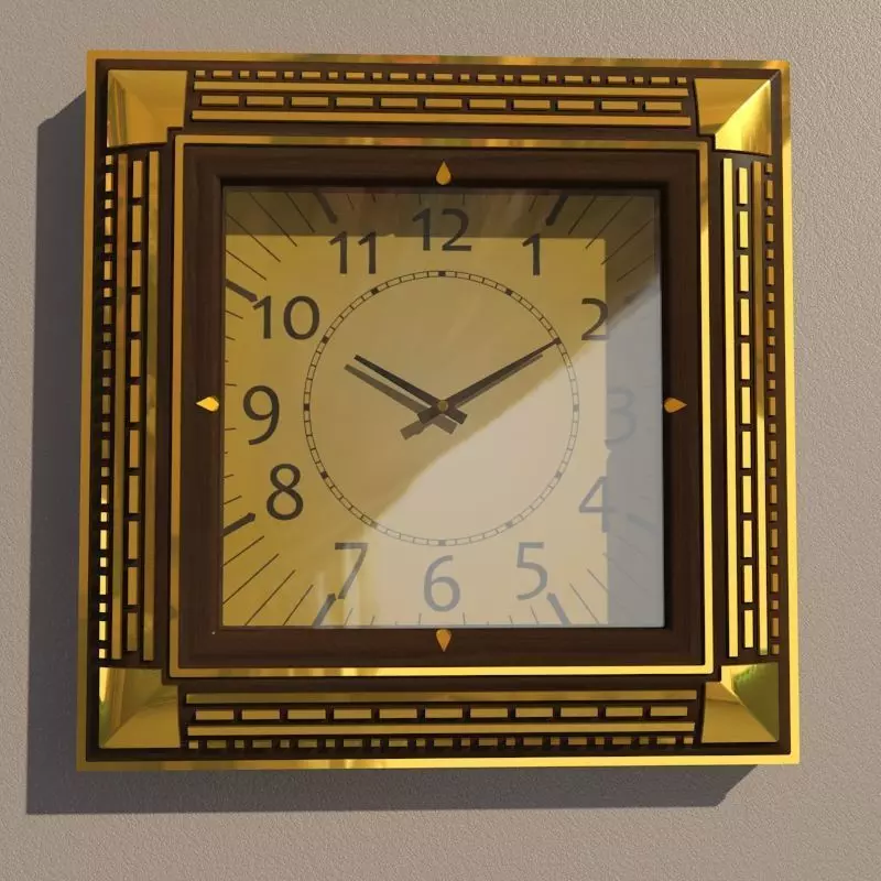 Wall clock 3D model_0