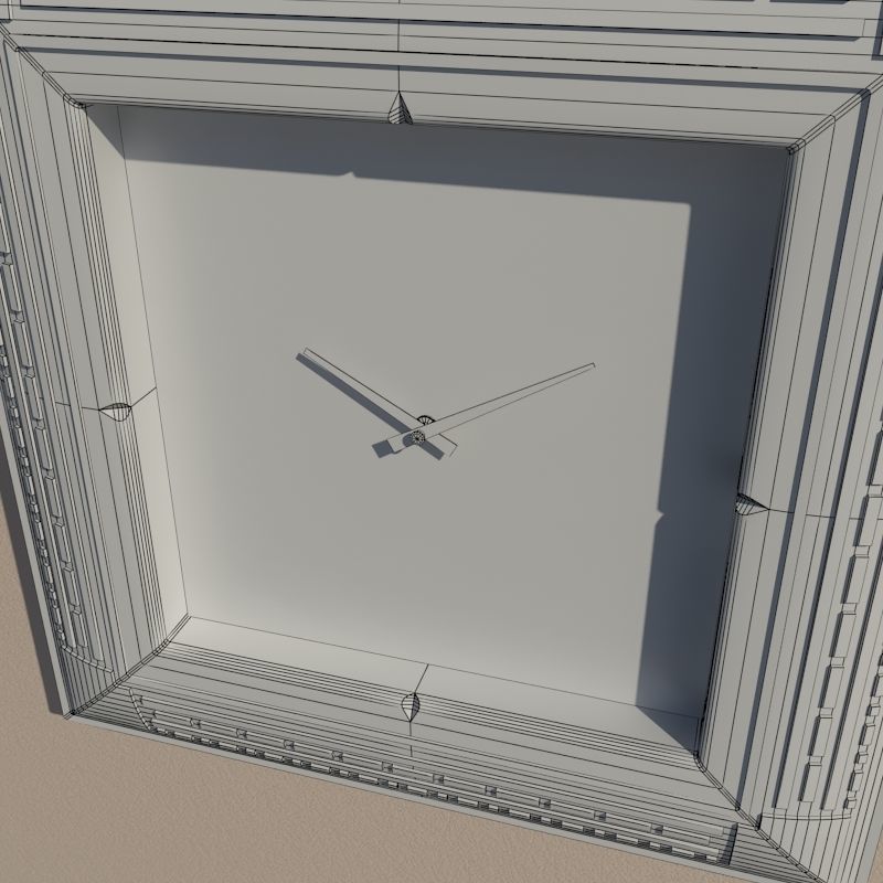 Wall clock 3D model_9