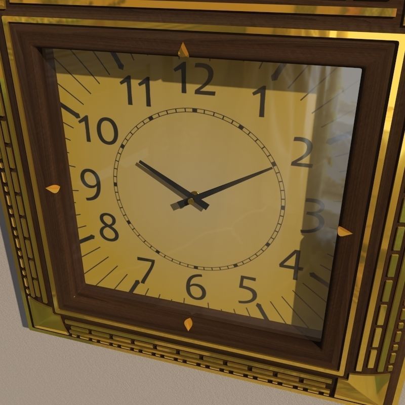 Wall clock 3D model_2