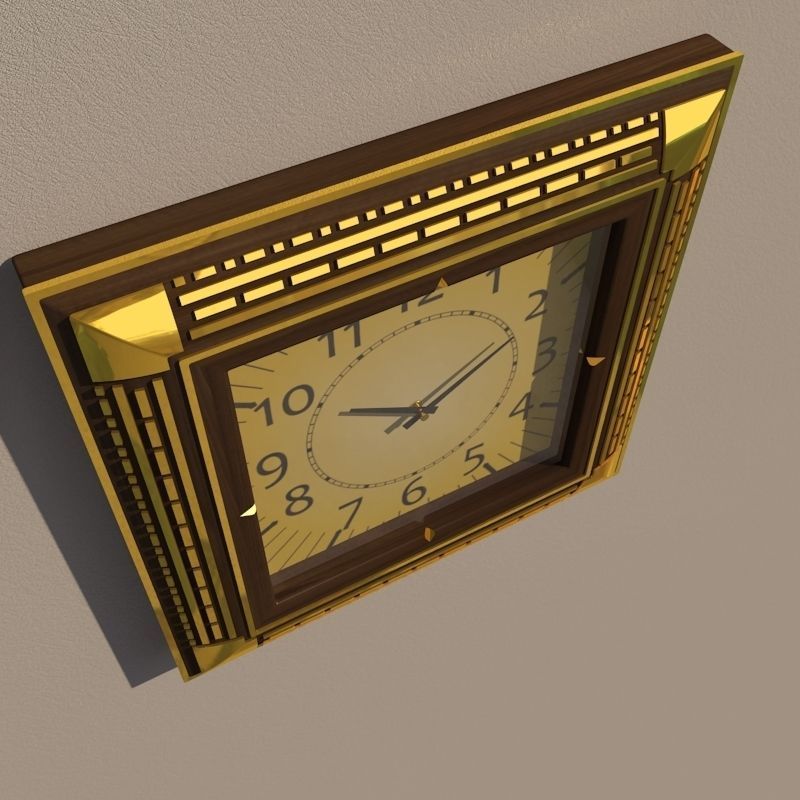 Wall clock 3D model_5