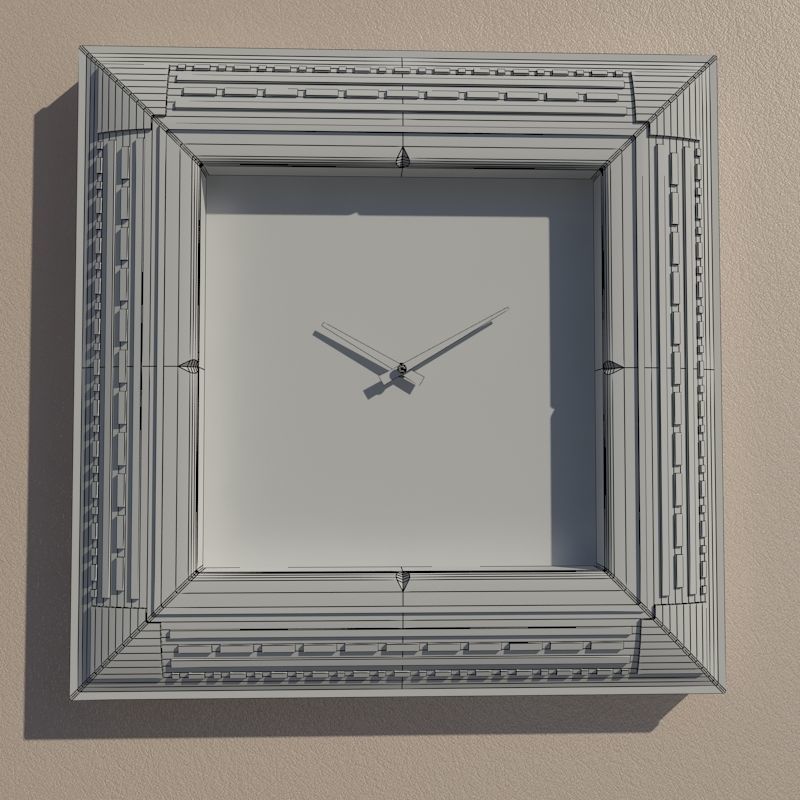 Wall clock 3D model_7