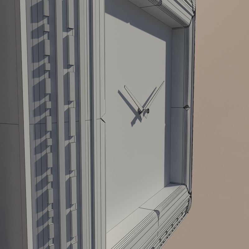 Wall clock 3D model_10