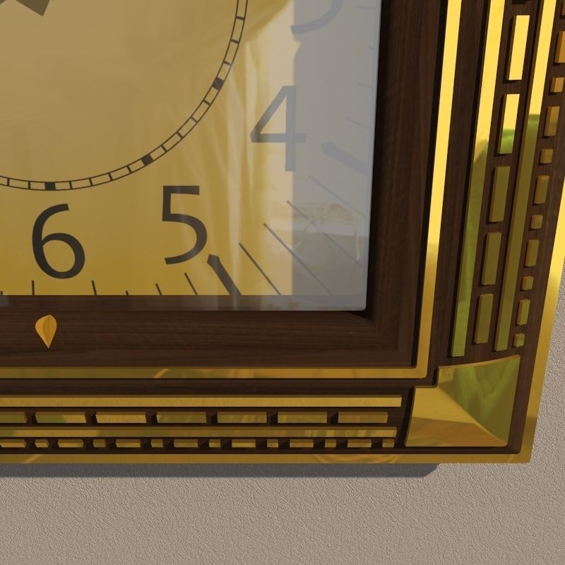 Wall clock 3D model_4