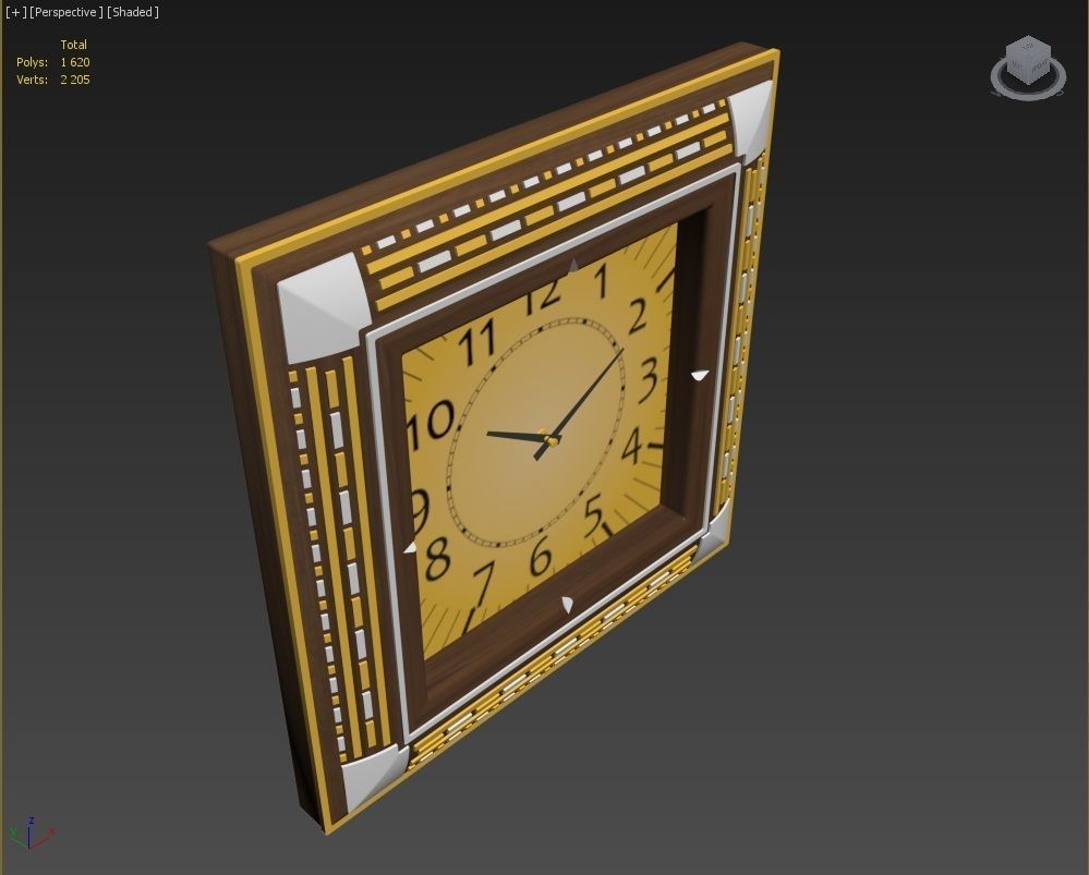 Wall clock 3D model_14